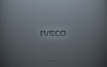 Iveco logo, gray creative background, Iveco emblem, gray paper texture, Iveco, gray background, Iveco 3d logo HD wallpaper