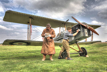 Pre flight, WW1, Fre Flight, Warbird, Biplane HD wallpaper