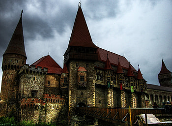Hunyad Castle, cool, hunyad, scary, castle HD wallpaper