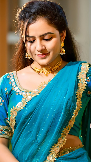 Vaishnavi chaithanya, telugu actress, saree lover HD phone wallpaper