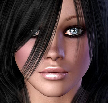 Face, girl, abstract HD wallpaper