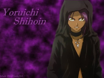 Yoruichi Shihoin, purple, bleach, anime, yoruichi HD wallpaper