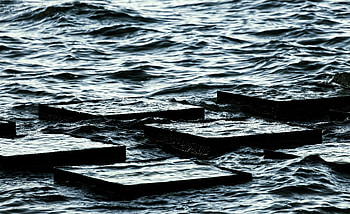Nature, Sea, Waves, Plate, Slabs HD wallpaper
