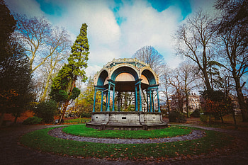 Nature, Autumn, Park, Bower, Alcove HD wallpaper
