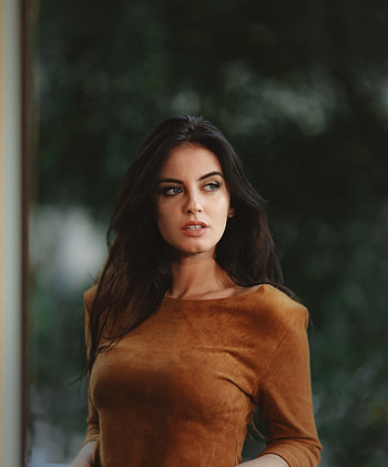 Celebrity, brunette, Aurela Skandaj HD phone wallpaper