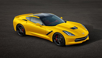 Sports car, yellow, Chevrolet Corvette HD wallpaper