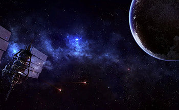 Universe, Stars, Nebula, Planet, Satellite HD wallpaper