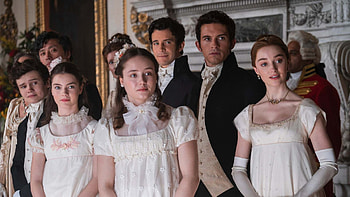 Rege-Jean Page Phoebe Dynevor Jonathan Bailey Nicola Coughlan Charithra Chandran Bridgerton HD wallpaper