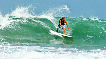 flight, surfing, ocean, man HD wallpaper