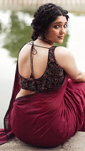 Rithika singh, multilingual actress, saree lover HD phone wallpaper