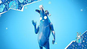 Winterfest Frozen Peely Fortnite HD wallpaper