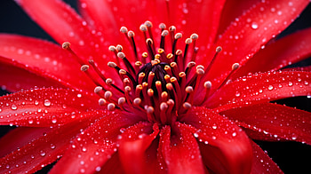 Red Flower Macro, red, nature, flower, macro HD wallpaper