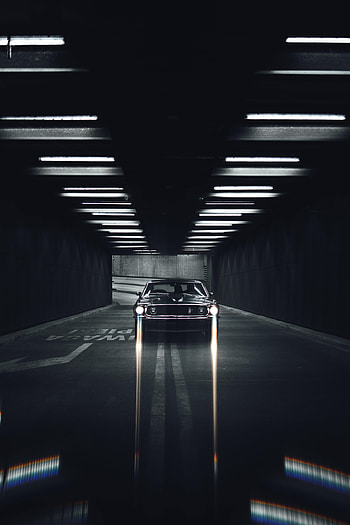 Mustang, Cars, Road, Car, Tunnel HD phone wallpaper