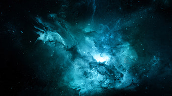 Beautiful Blue Space Starry Sky Dark Background Galaxy Space HD wallpaper