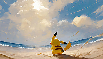 Pikachu Beyond The Horizon, pikachu, anime, artist, artwork, digital-art, deviantart HD wallpaper
