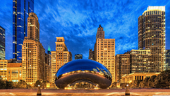 Cloud Gate, Chicago HD wallpaper