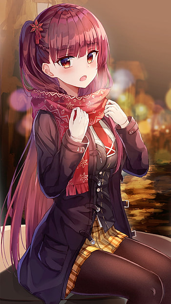 WA2000 Winter, girls frontline, gfl, girl, cute, anime HD phone wallpaper