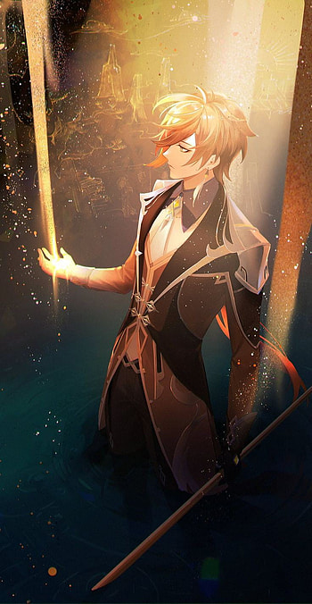 Zhongli, morax, genshin HD phone wallpaper