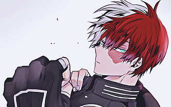 Shoto Todoroki, battle, My Hero Academia, manga, artwork, Boku no Hero Academia, Todoroki Shoto HD wallpaper