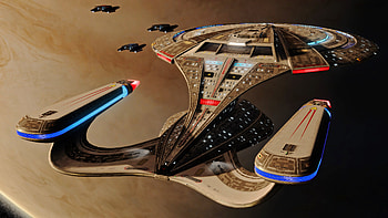 Evolved Galaxy Class, Advanced technology, Futuristic spacecraft, Stunning visuals HD wallpaper
