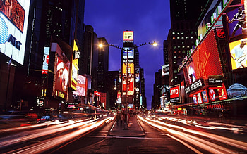 New York, Night lights, City streets, Travel destinations HD wallpaper