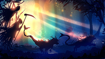 Forest Fantasy 2, fantasy, forest, artist, deviantart HD wallpaper