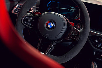 BMW M3 CS Touring : A Closer Look at the Steering Wheel, car, BMW, steering wheel HD wallpaper