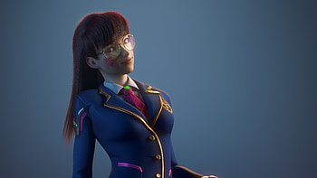 Dva Overwatch School Girl , dva-overwatch, overwatch-2, overwatch, games HD wallpaper