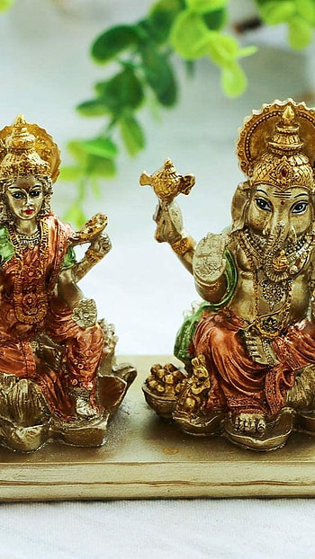 Lakshmi Ganesh, Beautiful Statue HD phone wallpaper