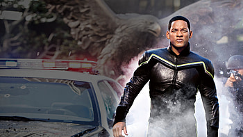 Hancock film, Scene backdrops, Superhero adventure, Impressive visuals HD wallpaper
