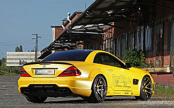 Mercedes Benz SL 55 Liquid Gold, 55, cars, benz, gold, sl, mercedes, liquid HD wallpaper