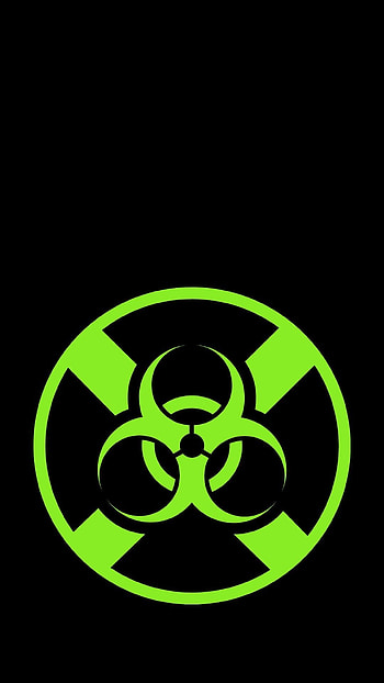 Biohazard symbol, Toxic warning, Artwork by Sassee Designs, Abstract concept HD phone wallpaper