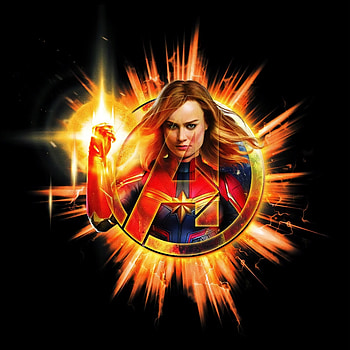 Avengers: Endgame, Captain Marvel, artwork, 2018 HD phone wallpaper
