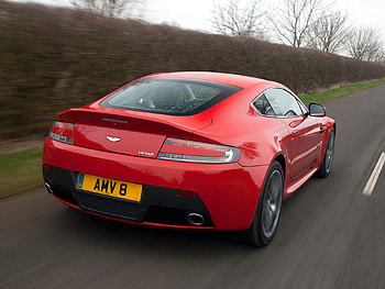 Auto, Aston Martin, Cars, Back View, Rear View, Speed, V8, Vantage, 2012 HD wallpaper