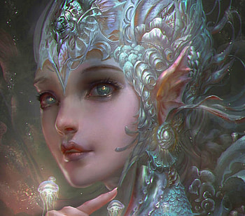 Royalty, sea, magic, princess, elemental HD wallpaper