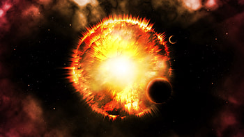 Abstract, Planets, Universe, Bright, Flash, Glow, Star HD wallpaper