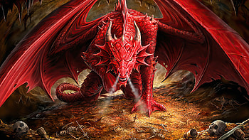 Mystical dragons, Fantasy realm, Epic battles, Legendary creatures HD wallpaper
