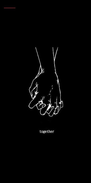 Cute Love Couple Black, Black and White Anime Couple HD phone wallpaper