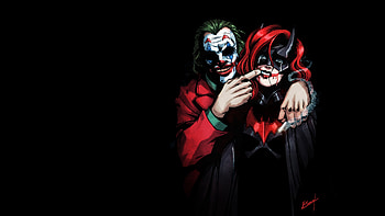 Keep Smiling, joker, batgirl, supervillain, superheroes, deviantart HD wallpaper