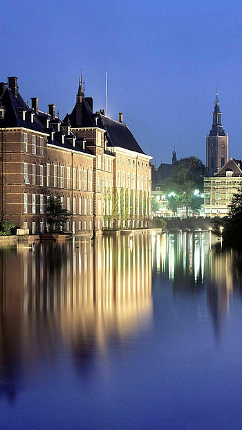 Hofvijver, Netherlands HD phone wallpaper