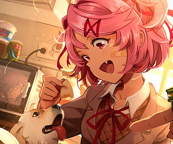 Natsuki - Doki Doki Literature Club!, Natsuki (Doki Doki Literature Club!), video game, Doki Doki Literature Club! HD wallpaper