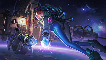 Fantasy girl, pisici, fantasy, lightwingacademy, girl, cat, cosmonaut, lightwing academy, blue, astronaut, pink HD wallpaper