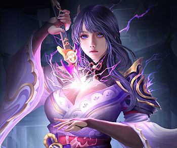 Magic, women, CG, fantasy HD wallpaper