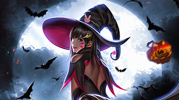 Halloween Dva , dva-overwatch, overwatch-2, overwatch, games, artstation HD wallpaper