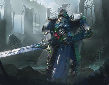 Fantasy Knight: The Illuminated Guardian, fantasy, knight HD wallpaper