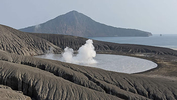 Post-tsunami expedition, Krakatau exploration, Extreme pursuit, Natural disaster aftermath HD wallpaper