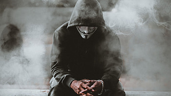 Man black hoodie, Anonymus, , 1440p resolution HD wallpaper