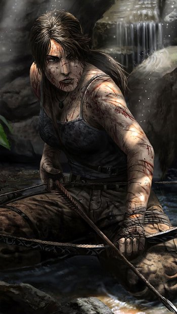 Archer Lara Croft, Video game artwork, Tomb Raider HD phone wallpaper