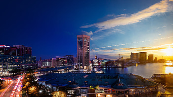 Baltimore Skyline, Business conference, Exploring Baltimore, Networking opportunities HD wallpaper
