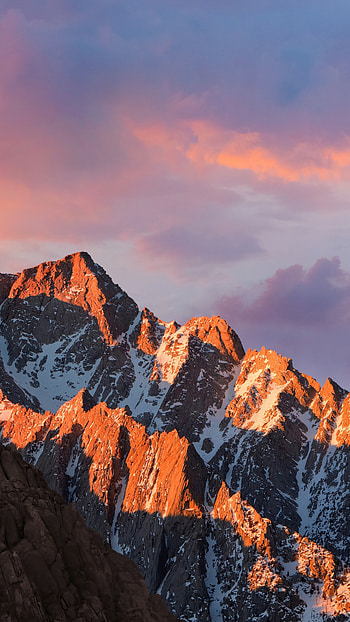 Mountain vista, macOS , sky, Nature's grandeur HD phone wallpaper